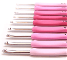 Cargar imagen en el visor de la galería, CROCHET ETIMO ROSADO Nº 0,6 - Nº 6,5