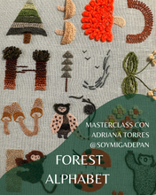 Cargar imagen en el visor de la galería, MASTERCLASS ALFABETO BOSQUE - Adriana Torres @soymigadepan
