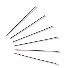Cargar imagen en el visor de la galería, ALFILERES PLATEADOS ACERO 0,50MM
