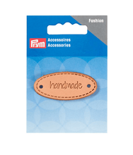 Cargar imagen en el visor de la galería, ETIQUETA HANDMADE CUERO OVALADA
