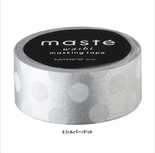 Cargar imagen en el visor de la galería, WASHI TAPE LUNARES PLATA
