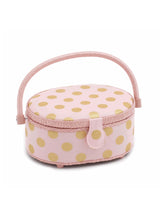 Cargar imagen en el visor de la galería, COSTURERO OVAL S ROSADO Y ORO
