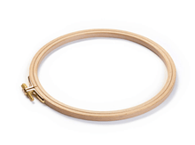 Cargar imagen en el visor de la galería, BASTIDOR BORDADO HAYA, TORNILLO AJUSTABLE 19 CM
