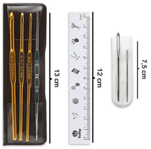 Cargar imagen en el visor de la galería, SET REGALO CROCHET 7 PIEZAS EN ESTUCHE
