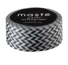 Cargar imagen en el visor de la galería, WASHI TAPE ESPIGAS NEGRO
